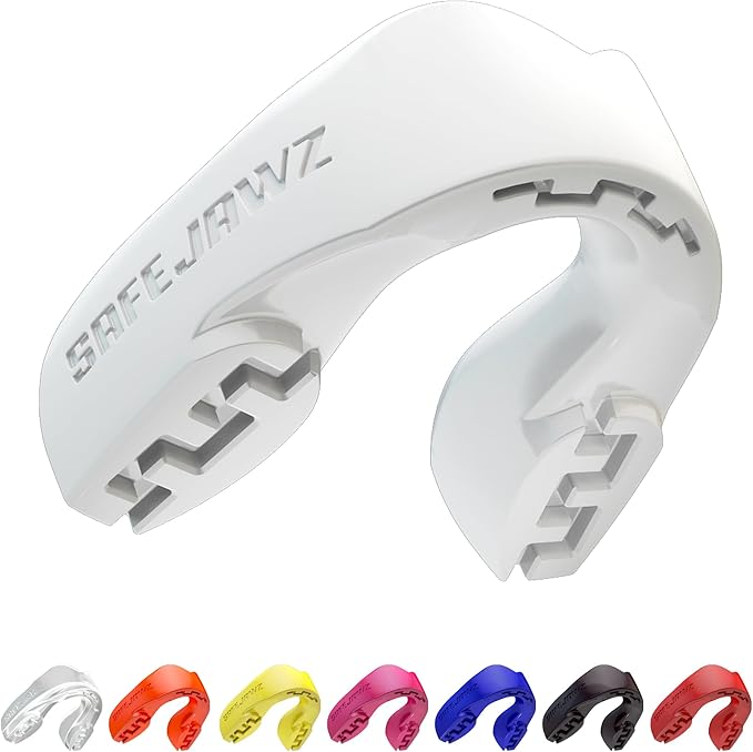 SAFEJAWZ Intro mouthguard with case – adult white